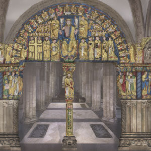 Virtual reconstruction of the second layer of polychromy of the Portico of Glory