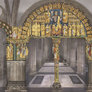 Virtual reconstruction of the third layer of polychromy of the Portico of Glory